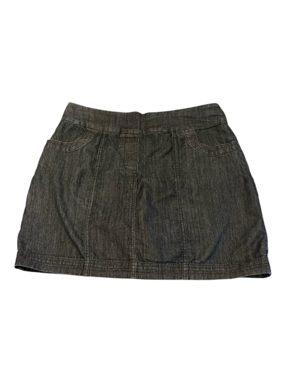 CONTRAST Denim Skort Skirt Size 9 Dark Wash Stretchy 4 Pockets Cotton